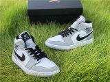 Authentic Air Jordan 1 Mid “Light Smoke Grey”