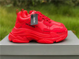Balenciaga Triple-S Tissu Doub/Nubuc Letter Bright Red