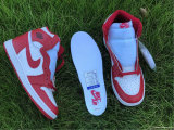 Authentic Air Jordan 1 High Varsity Red/White