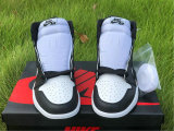 Authentic Air Jordan 1 High OG Black/White-Black Noir/Blanc