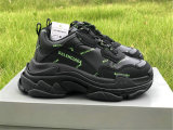 Balenciaga Triple-S Tissu Doub/Nubuc Letter Fluorescent Yellow