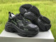 Balenciaga Triple-S Tissu Doub/Nubuc Letter Fluorescent Yellow