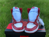 Authentic Air Jordan 1 High Varsity Red/White