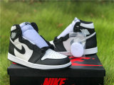 Authentic Air Jordan 1 High OG Black/White-Black Noir/Blanc