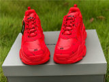 Balenciaga Triple-S Tissu Doub/Nubuc Letter Bright Red