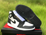 Authentic Air Jordan 1 High OG Black/White-Black Noir/Blanc