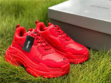 Balenciaga Triple-S Tissu Doub/Nubuc Letter Bright Red