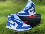 Authentic Air Jordan 1 High OG Blue/White