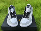 Authentic Air Jordan 1 Mid “Light Smoke Grey”