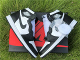 Authentic Air Jordan 1 High OG Black/White-Black Noir/Blanc