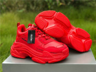 Balenciaga Triple-S Tissu Doub/Nubuc Letter Bright Red