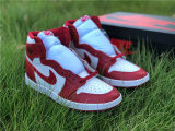 Authentic Air Jordan 1 High Varsity Red/White