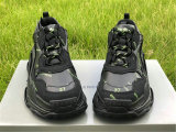 Balenciaga Triple-S Tissu Doub/Nubuc Letter Fluorescent Yellow