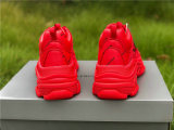 Balenciaga Triple-S Tissu Doub/Nubuc Letter Bright Red