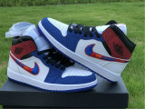 Authentic Air Jordan 1 Mid Red/White/Blue