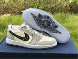 Authentic Dior x Ai Jordan 1 Low GS (with dior boxes)