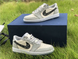 Authentic Dior x Ai Jordan 1 Low GS (with dior boxes)