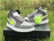 Authentic Air Jordan 1 Mid Gunsmoke/VOLT-NEUTRAL GREY GS