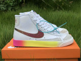 Authentic Nike Blazer Mid ’77 Vintage White/Bright Cactus-Hyper Pink GS
