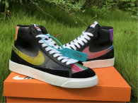 Authentic Nike Blazer Mid ’77 Vintage Black/Bright Cactus-Hyper Pink GS