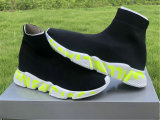 Authentic Balenciaga Speed Trainer BLACK/GREEN/WHITE