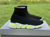 Authentic Balenciaga Speed Trainer BLACK/GREEN/WHITE