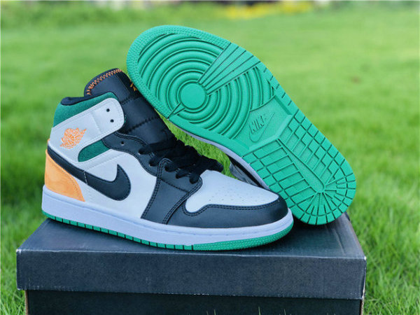 Authentic Air Jordan 1 Mid SE White/Green