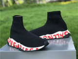 Authentic Balenciaga Speed Trainer BLACK/RED/WHITE