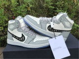 Authentic Dior x Ai Jordan 1 GS High (With Dior Box）