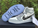 Authentic Dior x Ai Jordan 1 GS High (With Dior Box）