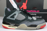 Authentic OFF-WHITE x Air Jordan 4 “Bred”