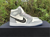 Authentic Dior x Ai Jordan 1 GS High (With Dior Box）