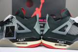 Authentic OFF-WHITE x Air Jordan 4 “Bred”