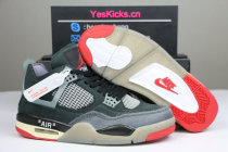 Authentic OFF-WHITE x Air Jordan 4 “Bred”