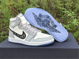 Authentic Dior x Ai Jordan 1 GS High (With Dior Box）