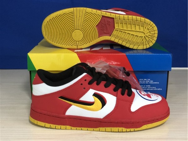 Authentic Nike Dunk Low Red/Yellow Rouge/Jaune GS
