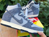 Authentic Nike Dunk High Dark Blue/Light Blue