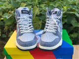 Authentic Nike Dunk High Dark Blue/Light Blue