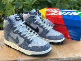 Authentic Nike Dunk High Dark Blue/Light Blue