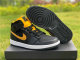 Authentic Air Jordan 1 Mid Black/Yellow