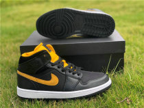 Authentic Air Jordan 1 Mid Black/Yellow GS Authentic Air Jordan 1 Mid Black/Yellow GS