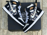Authentic Dior x Air Jordan 1 High DK.Blue/White/Blanc