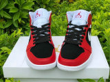 Authentic Air Jordan 1 Mid Gym Red/White-Black GS