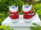 Authentic Air Jordan 1 Mid Gym Red/White-Black GS