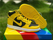 Authentic Nike Dunk High Black/Yellow/White