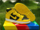 Authentic Nike Dunk High Black/Yellow/White