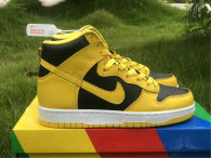 Authentic Nike Dunk High Black/Yellow/White GS