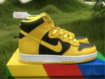 Authentic Nike Dunk High Black/Yellow/White GS