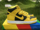Authentic Nike Dunk High Black/Yellow/White GS