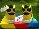 Authentic Nike Dunk High Black/Yellow/White GS